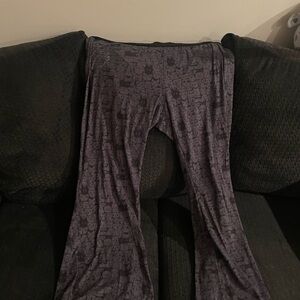 Black Cat patterned pants size 1X